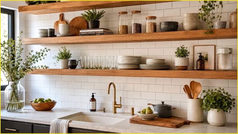 Floating Kitchen Shelves Ideas